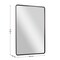 Emma and Oliver Afsin Wall Mirror with Silver Backed Glass for Clarity for Entryways, Bathrooms & More